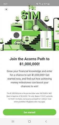 Acorns Investment App Path to $1,000,000