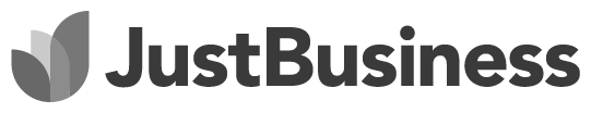 Just Business Logo Fundera B&W